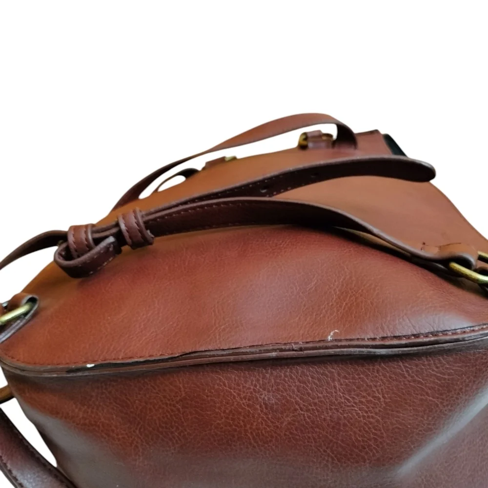 American Eagle Outfitters Burgundy and Dark Brown Backpack